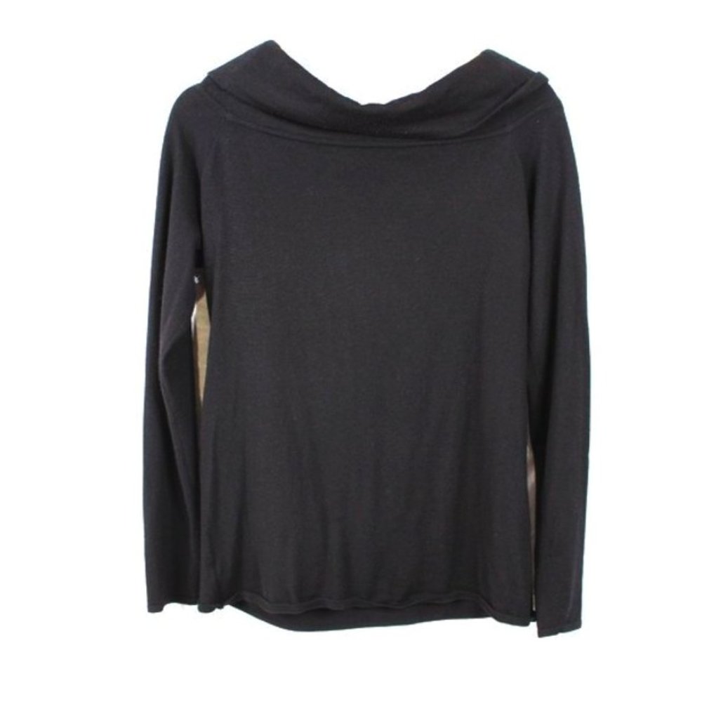 Ralph Lauren Black Label Cashmere Sweater Off the Shoulder Twisted Wide Neck - Picture 6 of 8